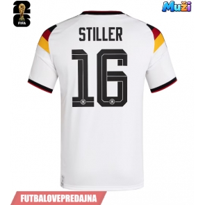 Lacne Muži Futbalové dres Nemecko Angelo Stiller #16 MS 2026 Krátky Rukáv - Domáci